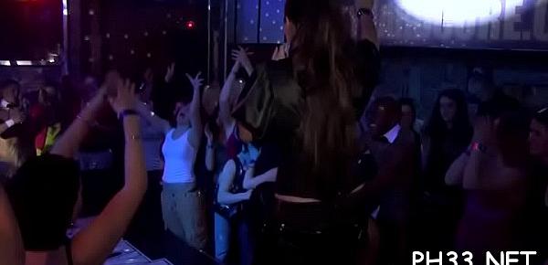  Cheeks in club screwed undress dancer